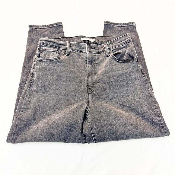 Levi's High Waisted Mom Jean Charcoal Black Denim Zip Fly Size 32 x 27 - Picture 4 of 9